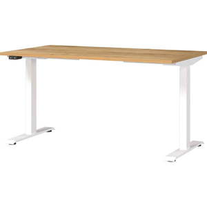 Pracovný stôl s elektricky nastaviteľnou výškou s doskou v dekore duba 80x140 cm Jet – Germania vyobraziť
