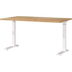 Pracovný stôl s nastaviteľnou výškou s doskou v dekore duba 80x140 cm Downey – Germania vyobraziť
