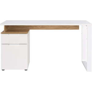 Pracovný stôl s bielou doskou 61x140 cm Hasselt – Germania vyobraziť