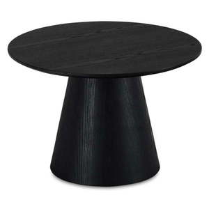 Čierny konferenčný stolík v dekore duba ø 60 cm Tango – Furnhouse vyobraziť