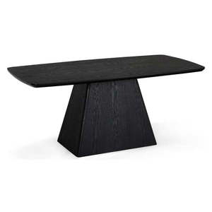 Čierny jedálenský stôl s doskou v dubovom dekore 90x180 cm Star – Furnhouse vyobraziť