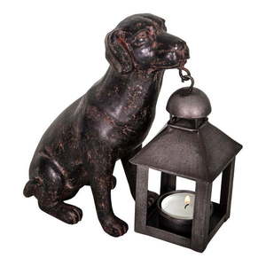 Polyresínový lampáš (výška 19 cm) Dog – Antic Line vyobraziť