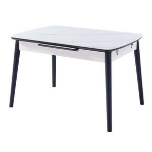 Sconto Jedálenský stôl OPULLU biely mramor/čierna vyobraziť