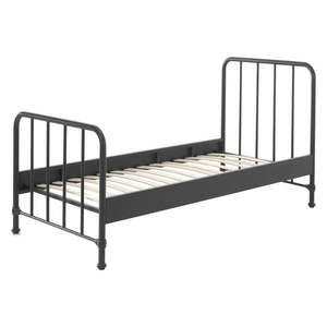Sivá kovová detská posteľ 90x200 cm BRONXX – Vipack vyobraziť