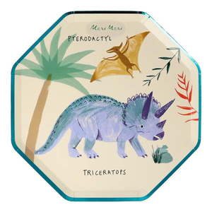 Papierové jednorazové tácky v súprave 8 ks Dinosaur Kingdom – Meri Meri vyobraziť
