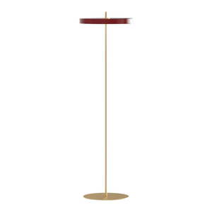 Červená LED stojacia lampa so stmievačom s kovovým tienidlom (výška 151 cm) Asteria Floor – UMAGE vyobraziť