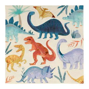 Papierové obrúsky v súprave 16 ks Dinosaur Kingdom – Meri Meri vyobraziť