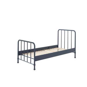 Tmavomodrá kovová detská posteľ 90x200 cm BRONXX – Vipack vyobraziť