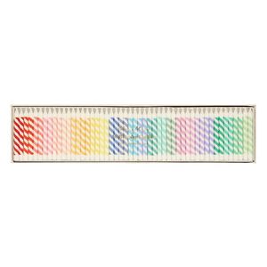Tortové sviečky v súprave 50 ks Rainbow Striped Mini – Meri Meri vyobraziť