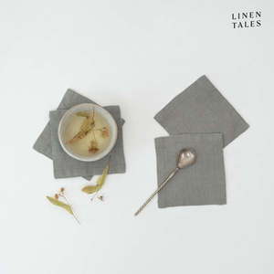 Khaki látkové tácky v súprave 4 ks Khaki – Linen Tales vyobraziť