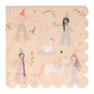 Papierové obrúsky v súprave 16 ks Princess – Meri Meri vyobraziť