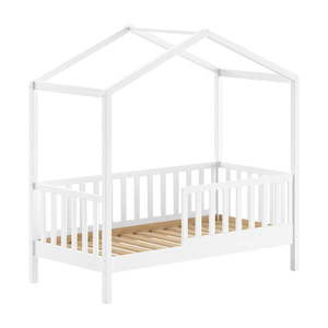 Biela detská posteľ z borovicového dreva 70x140 cm DALLAS – Vipack vyobraziť