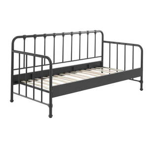 Sivá kovová detská posteľ 90x200 cm BRONXX – Vipack vyobraziť