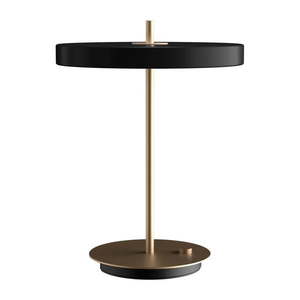 Čierna LED stolová lampa so stmievačom s kovovým tienidlom (výška 41, 5 cm) Asteria Table – UMAGE vyobraziť