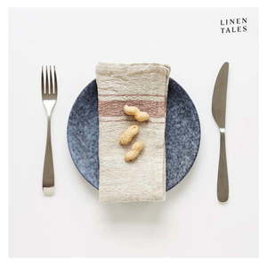 Ľanové obrúsky v súprave 2 ks Beige Stripe Vintage – Linen Tales vyobraziť