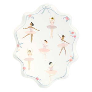 Papierové jednorazové tácky v súprave 8 ks Ballerina – Meri Meri vyobraziť