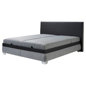 Sconto Polohovacia posteľ s matracom GENOVIA čierna/sivá, 180x200 cm vyobraziť