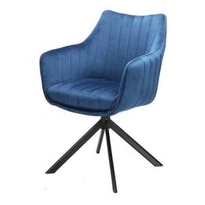 Sconto Jedálenská stolička OZOLAO modrá/čierna vyobraziť