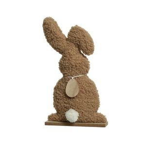 Veľkonočná dekorácia Plyšový zajac, hnedý% vyobraziť