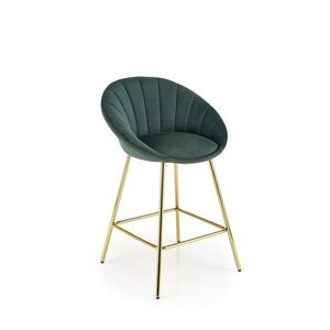 Barová stolička H112 tmavo zelená vyobraziť