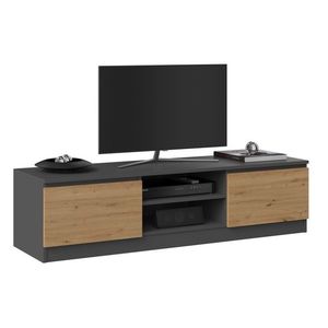 TV stolík Malwa 140 cm antracit/dub artisan vyobraziť