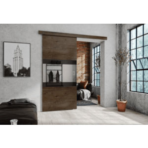 KIER Posuvné dvere LUMBA | 100 cm Farba: jaseň tmavý vyobraziť