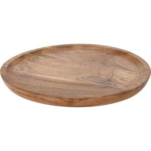 Dekoračný tanier z akáciového dreva, 22, 5 x 1, 8 cm vyobraziť