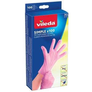 Vileda Simple rukavice M/L 100 ks vyobraziť