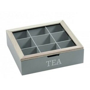 EH Box na čajové vrecúška 24 x 24 x 7 cm, sivá vyobraziť