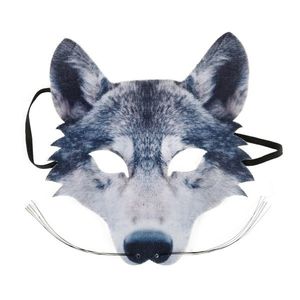 Rappa Detská maska Vlk s fúzmi vyobraziť