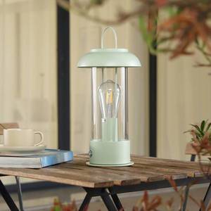 Lindby Lindby LED dobíjacia stolová lampa Yvette, zelená, IP44 vyobraziť