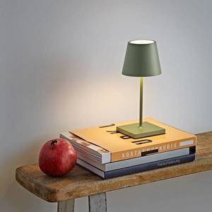 Sigor Nuindie mini LED dobíjacia stolná lampa, okrúhla, USB-C, šalviovo zelená vyobraziť