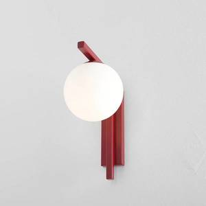 ALDEX Nástenné svietidlo Zac, opálová/vínová červená, 1 svetlo vyobraziť