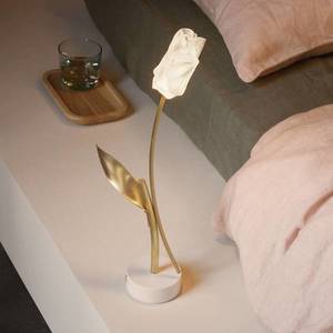 Slamp Slamp LED dobíjacia stolová lampa Tulipán, biela základňa vyobraziť