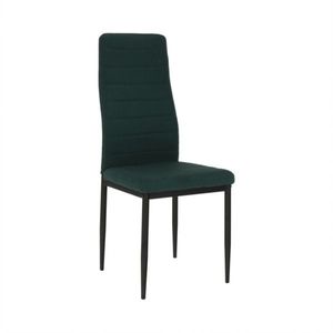 KONDELA Coleta Nova jedálenská stolička smaragdová / čierna vyobraziť