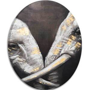 Okrúhle obrazy s akrylom Dotyk afrického kráľa | different dimensions vyobraziť