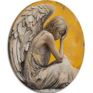 Okrúhle obrazy s akrylom Krídla pokoja | different dimensions vyobraziť