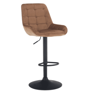 Barová stolička, hnedá Velvet látka, CHIRO vyobraziť