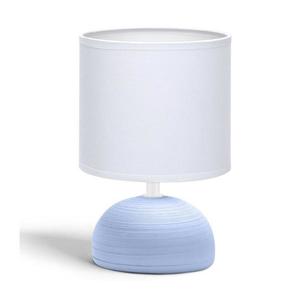 B.V. - Stolná lampa 1xE14/40W/230V modrá/biela vyobraziť