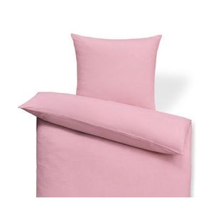Ľanová posteľná bielizeň, ružová, štandardná veľkosť vyobraziť