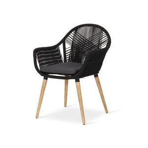 Škrupinová stolička s textilným výpletom vyobraziť