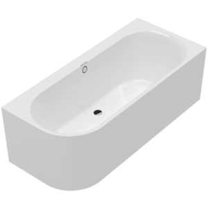 Villeroy & Boch Oberon 2.1 - Vaňa pre inštaláciu k stene 1800x800 mm, pravé prevedenie, alpská biela UBQ180OBN9CR00VD01 vyobraziť