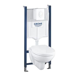 GROHE Solido Compact - Set závesné WC s inštalačným systémom, ovládacie tlačidlo, sedátko so SoftClose, alpská biela 39116000 vyobraziť