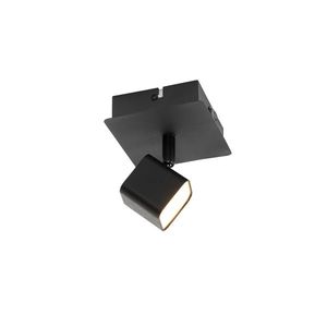 Moderné nástenné svietidlo čierne vrátane LED s vypínačom - Nola vyobraziť