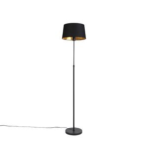 Stojacia lampa čierna s čiernym tienidlom nastaviteľná 35 cm - Parte vyobraziť