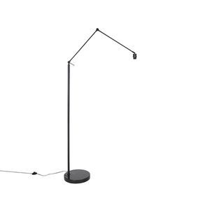 Moderná stojaca lampa čierna nastaviteľná - Editor vyobraziť