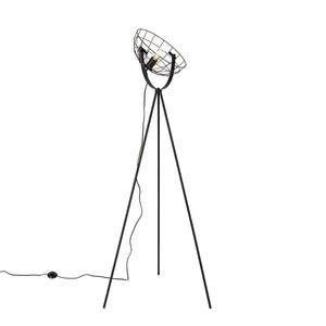 Industriálna stojanová lampa na statív čierna 35 cm nastaviteľná - Hanze vyobraziť