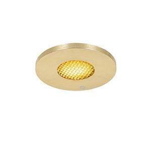 Moderné kúpeľňové zápustné bodové svietidlo zlaté IP54 - Pud Honey vyobraziť