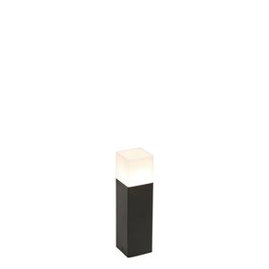 Stojaca vonkajšia lampa čierna s opálovo bielym odtieňom 30 cm - Dánsko vyobraziť