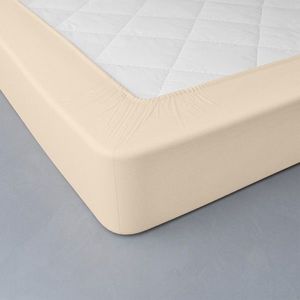 Jednofarebná napínacia posteľná plachta z džerseja s hĺbkou rohov 40 cm vyobraziť